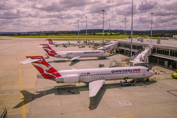 Melbourne airport from the Chairman's Lounge